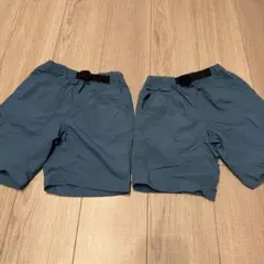 ハーフパンツ 120 ブルー　双子　まとめ売り