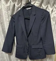 サマースーツ ジャケット　13号　ネイビー