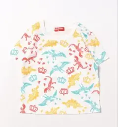 恐竜と王冠のTシャツ 95cm未満