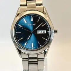 seiko セイコー 青文字盤 デイデイト クォーツ メンズ 腕時計 稼働品