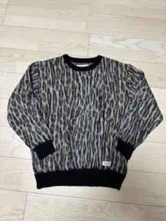 ワコマリア レオパード柄 長袖ニット