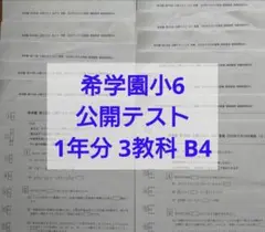 2026年最新】希学園 公開テスト 小6の人気アイテム - メルカリ