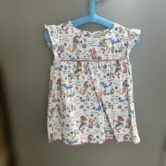 人魚プリント フリル袖チュニック 110cm