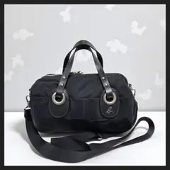 アニエスベー ボヤージュ 2way ショルダーバッグ ハンドバッグ ブラック