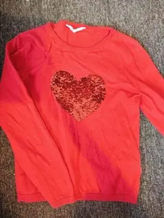 赤ニット トップス