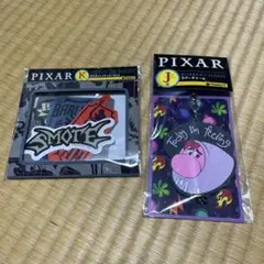 PIXAR ステッカーとラバーチャームセット