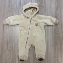 ベビー ロンパース アウター 80 ふわふわ もこもこ