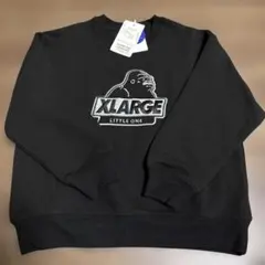 XLARGE ブラック トレーナー 120cm