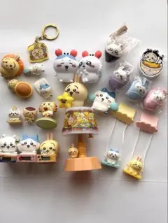 ちいかわ ガチャ まとめ売り 23点【うさぎ・モモンガ多数】寿司・ライト込