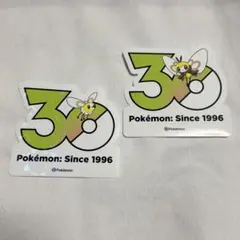 韓国限定 ポケモンメガフェスタ30周年記念ステッカー アブリー アブリボン 2枚