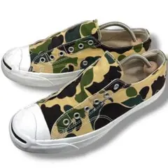 CONVERSE ジャックパーセル 迷彩柄 スリッポン 25.5　スニーカーのサムネイル