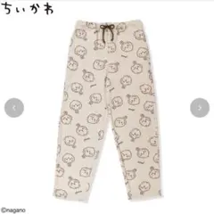しまむら コラボちいかわ うさぎ 総柄 ロングパンツ ルームウェア ルームパンツ
