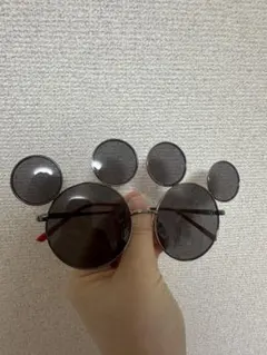 ミッキーマウス型スモークグレーサングラス