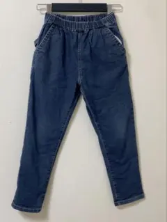 140サイズ ダークブルー スリムフィット長ズボン