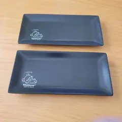 리락쿠마 로손 한정 사각 접시 2개 세트