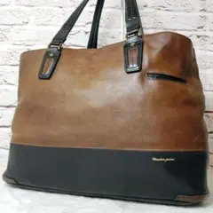 マスターピース トートバッグ 鞄 グロス V2 レザー 2way 黒 茶 日本製