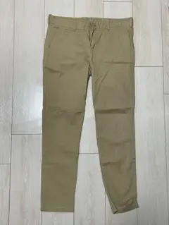 ベージュ スリムフィットパンツ 86cm