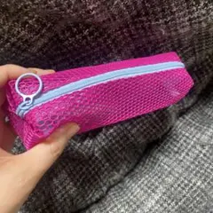 ペンケース ピンク　ライトブルー　青　シンプル　おしゃれ　夏　筆箱　ポーチ　ペン