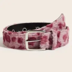 カラフルヒョウ柄ファーベルト　afb FUR BELT – AFB