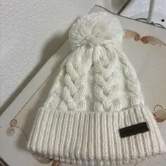 NORTH PEAK 白いニット帽 美品