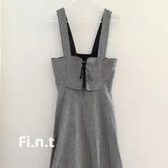 Fi.n.t フィント　フロントレースアップコルセットワンピース ジャンスカ