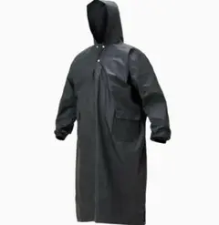 本日発送！新品 レインコート 撥水 防水 レインポンチョ ブラック フリーサイズ