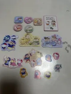 しんちゃん　サンリオ　シール　お裾分け　交換