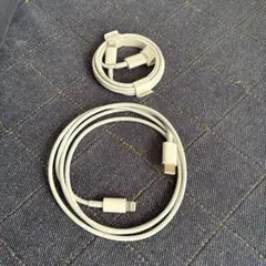 Lightningケーブル ホワイト 標準サイズ　typeC 純正　2個