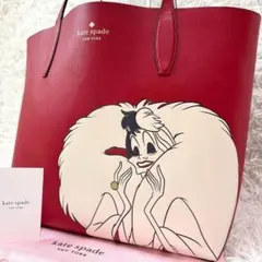 ✨極美品/完売品/限定品✨ケイトスペード×ディズニー トートバッグ クルエラ