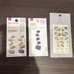 DAISO 3CONIS ジェルネイルシール 3点セットのサムネイル