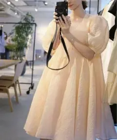 Merlette Eemnes Dress ワンピース スクエアネック フレアのサムネイル