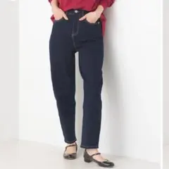 【値下げ】OMNES オムネス　ストレッチデニム バルーンパンツ　ワンウォッシュのサムネイル