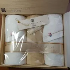今治タオル 今治謹製　至福タオル　木箱入り フェイス・ウォッシュタオルセット