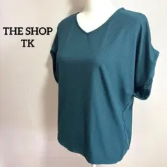 ♪お値下げ中！ THE SHOP TK プルオーバー Vネック半袖 ドルマンのサムネイル