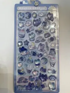 クーリア　BONBON DROP シール　よるねこ