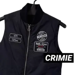 CRIMIE 中綿 ナイロン ベスト PRIMALOFT. BLK サイズSのサムネイル