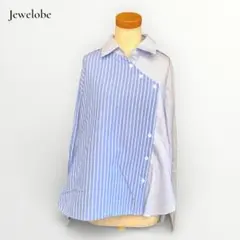 Jewelobe✨アシメストライプシャツ レディース ストライプのサムネイル