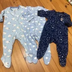 フリースロンパース 3点セット