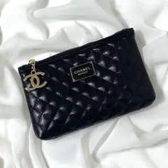 【１点限定】CHANEL ノベルティ ポーチ ブラック キルティング