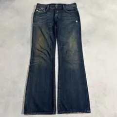 archive DIESEL crashed flare denim pants