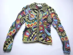 フィッチェ(FICCE DONNA) ヨシユキコニシ 多色技巧ハンドニット/美品