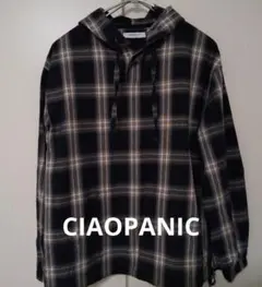 CIAOPANIC フード付きチェックシャツ Lサイズ チャオパニック 長袖