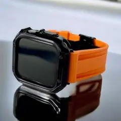 ob★Apple Watchバンド ラバーベルトカバー アップルウォッチケース