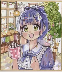 訳あり 手描き オリジナルイラスト アナログ 色紙