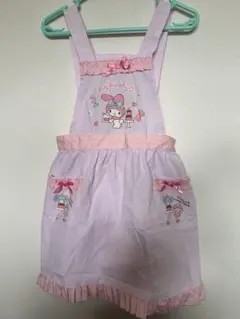 マイメロディ　マイメロ　サンリオ　エプロン110cm 美品