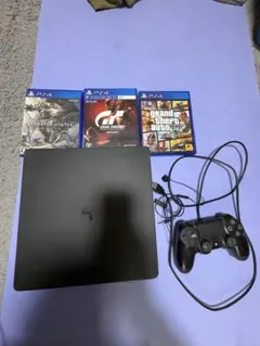 PlayStation 4 本体 コントローラー ゲーム3本