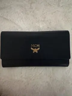 MCM 長財布 ブラック ゴールドロゴのサムネイル