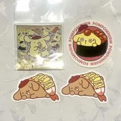 ポムポムプリン スシロー コラボ ステッカー シール ピック