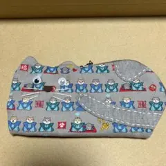 ハンドメイド猫型ポーチ
