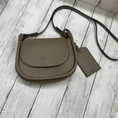 【 Ungrid 】ミニショルダーバッグ カードケース付き 斜めがけ グレージュ